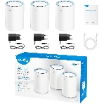 Бесшовный Mesh роутер Cudy M1200(3-Pack) AC1200 10/100BASE-TX белый (упак.:3шт), фото5