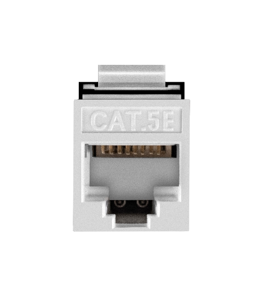 Модуль-вставка Keystone Jack RJ-45 ExeGate KJ-8P8C-U-C5e-180-TL (Кат.5e, неэкранированная, 180 градусов, IDC Toolless (без инструмента))