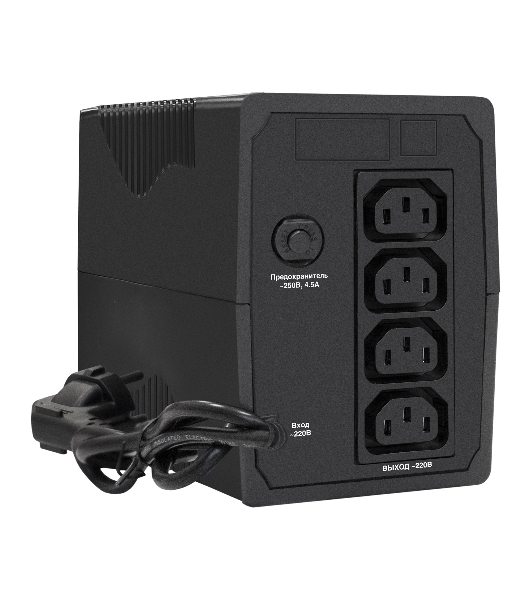 Источник бесперебойного питания ExeGate EX292775RUS Power Smart ULB-800.LCD.AVR.4C13 800VA/480W, LCD, AVR, 4*C13, металлический корпус, черный