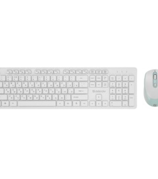 Комплект клавиатура+мышь Defender Auckland C-987 беспроводной, USB, 1600 DPI, белый