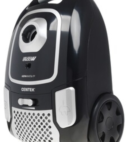 Пылесос Centek CT-2519 черный/хром, 500/2500 Вт, уборка сухая, пылесборник мешок 4 л