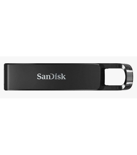 Флешка USB Sandisk CZ460 Ultra (SDCZ460-128G-G46), 128Gb, USB Type-C, R/W 150/30, черный