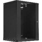 Шкаф настенный Next, 18U 550x600, стеклянная дверь, черный, фото2