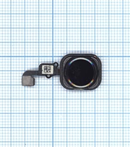 Кнопка HOME в сборе с механизмом и шлейфом для iPhone 6S/6S Plus черная