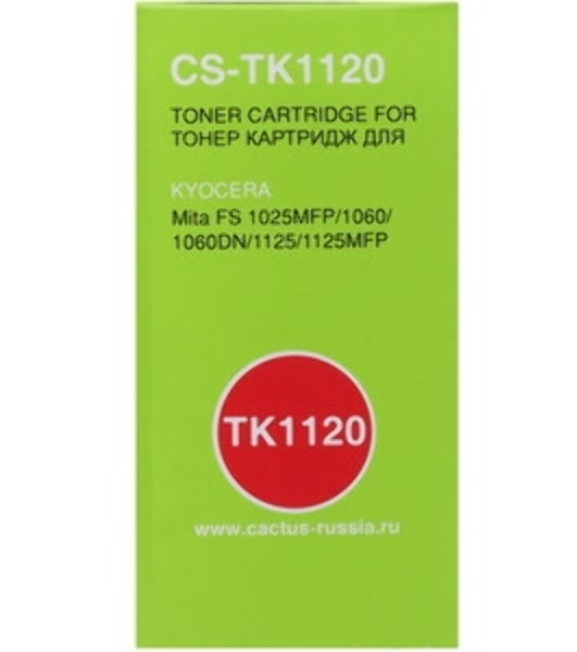 Картридж лазерный Cactus CS-TK1120 черный ((3000 стр.) (для Kyocera FS-1060DN, FS-1025MFP, FS-1125MFP) (CS-TK1120)