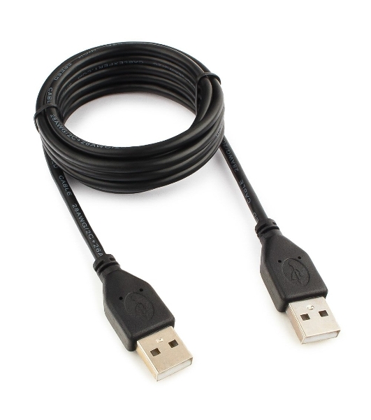 Кабель USB2.0 Pro Cablexpert CCP-USB2-AMAM-6, AM/AM, 1.8м, экран, черный, пакет
