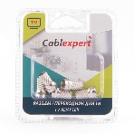 Коннектор Cablexpert F SPL6-01, 18мм, для кабеля RG6, 5шт, фото3