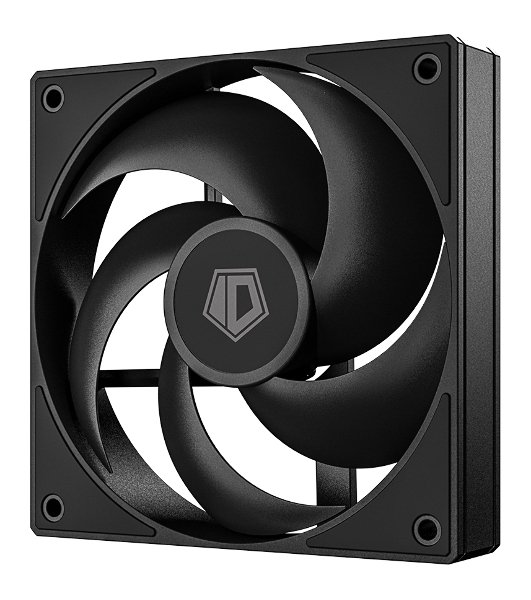 Вентилятор для корпуса ID-Cooling AS-120-K черный, 120 мм, 2000 об/мин, 27.2 дБ, 4 pin