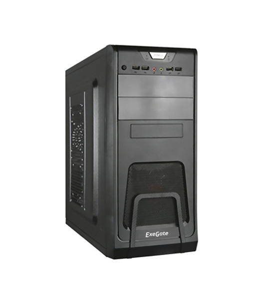 Компьютерный корпус ExeGate EX278393RUS Miditower ExeGate CP-603 Black, ATX, (CP500W, 80мм), 2хUSB+2хUSB 3.0, Audio