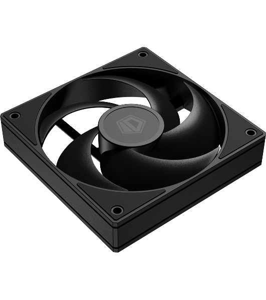 Вентилятор для корпуса ID-Cooling AS-120-K черный, 120 мм, 2000 об/мин, 27.2 дБ, 4 pin