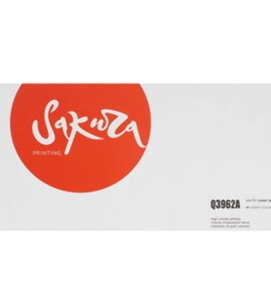 Картридж лазерный Sakura Q3962A для HP LJ 2550/2550L/2550LN/2550N/2820/2840/3000/3000DN/3000DTN/3000N, желтый 4000 к.