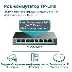 Коммутатор TP-Link SMB TL-SG108PE Easy Smart гигабитный 8-портовый коммутатор с 4 портами PoE, фото7