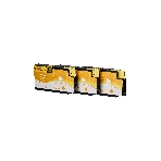 Набор струйных картриджей Sakura CZ136A (№711 Yellow 3-pack) для HP, желтый, 26 мл. (3шт), фото2