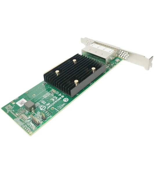 Адаптер SAS 9500-16e SGL (05-50075-00) PCIe Gen4 x8 LP, Tri-Mode SAS/SATA/NVMe 12G HBA, 16port(4*ext SFF8644), 3816 IOC