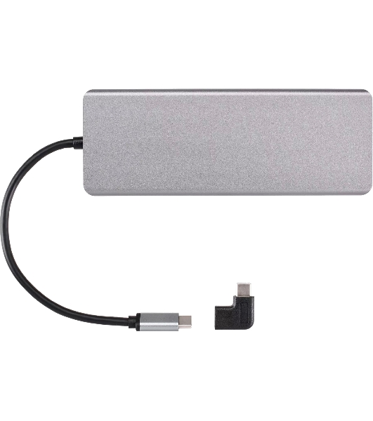 USB-концентратор VCOM CU4706, USB Type-C, HDMI/DP/USB3.0/TC/USB2.0/RJ45/SD/TF/PD/3.5 мм jack, USB Type-C