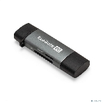 Кард-ридер ExeGate CR-201CA/серый/SDXC/SDHC/SD/microSDXC/microSDHC/microSD/USB Type-A/Type-C/алюминий, фото10