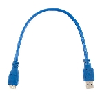 Кабель Gembird/Cablexpert USB 3.0 Pro, AM/microBM 9P, 30 см, экран, синий, пакет, фото 1