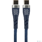 Кабель PERFEO USB C вилка - C вилка, 60W, синий, 1 м, POWER (C1103), фото3