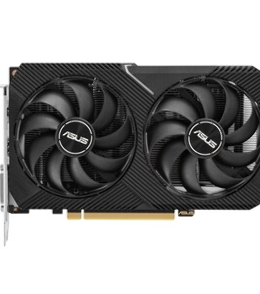 Видеокарта Asus NVIDIA GeForce RTX 3050 8192Mb DUAL-RTX 3050-O8G-V2 PCI-E 4.0 128 GDDR6 1822/14000 DVIx1 HDMIx1 DPx1 Ret