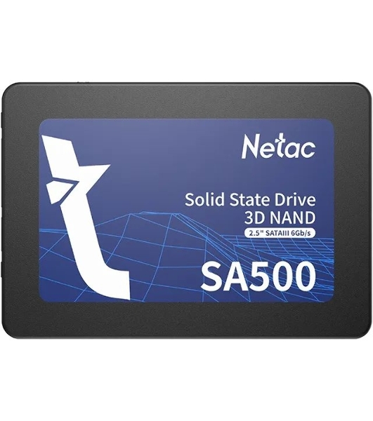 Накопитель SSD Netac SA500, 2Tb, SATA III, 2.5', R/W 530/475