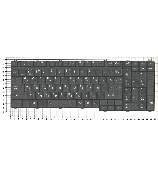 Клавиатура для ноутбука Toshiba Tecra A11 черная