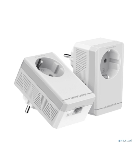 Комплект адаптеров Powerline с розеткой Mercusys MP300P KIT