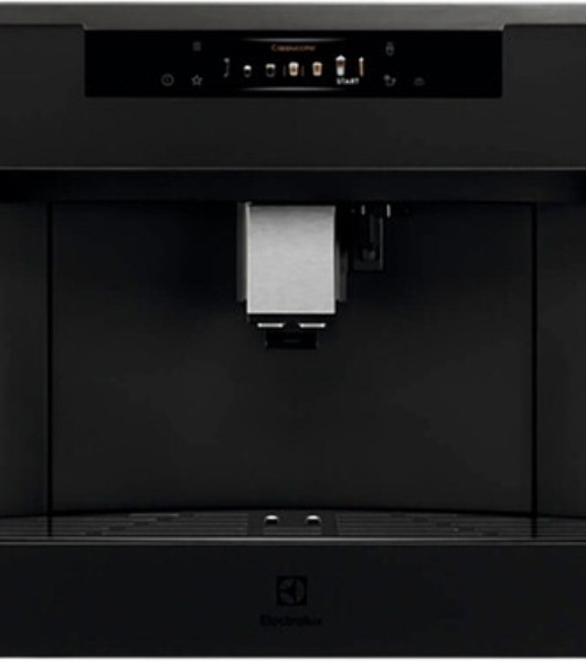 Кофе-машина Electrolux EBC85X автоматическая, сенсорное управление, нержавеющая сталь и черный
