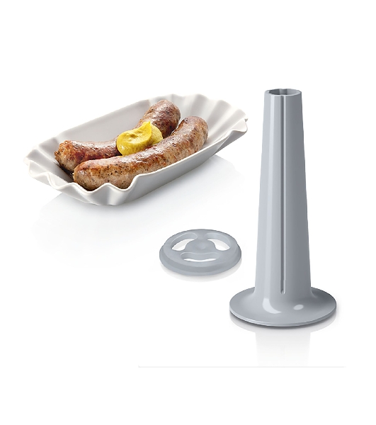 Мясорубка электрическая Bosch MFW68660 черный, 2200 Вт, 4.3 кг/мин, реверс, защита от перегрузки, металлический лоток, насадки - 10