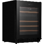 Винный шкаф Kuppersberg RBW 86, встраиваемый, High-Tech, объем 129 л, вместимость 46 бутылок, диапазон температуры 5-22 градусов, сенсорное открытие двери, 4 полки из бука, LCD дисплей, уровень шума 40 дБ, черный, фото5