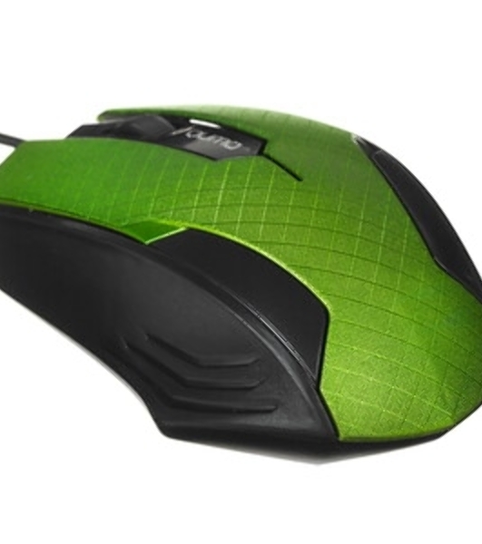 Мышь проводная Qumo Office M14 зеленый, 1000 dpi, USB, кнопки - 3