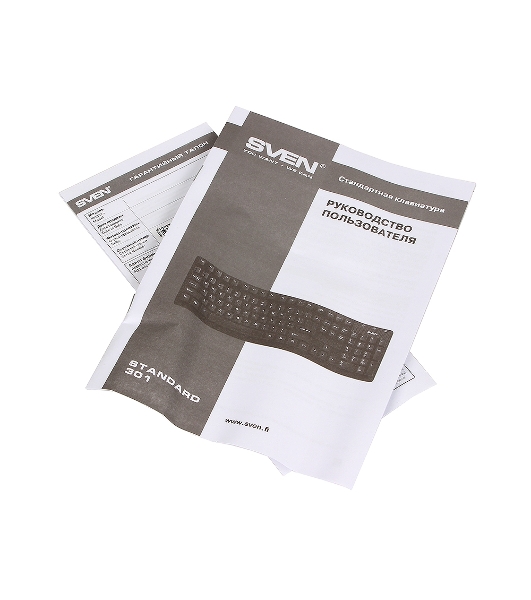 Клавиатура проводная SVEN Standard 301 USB белая