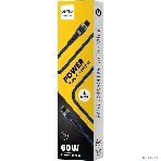Кабель PERFEO USB C вилка - C вилка, 60W, синий, 1 м, POWER (C1103), фото 1
