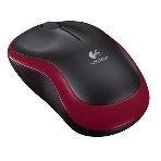 Мышь беспроводная Logitech M185, красный, 1000 dpi, радиоканал, USB, кнопки - 3, фото19