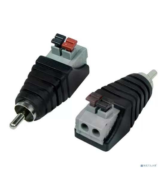 Разъем штекер Rexant (14-0413-2) RCA с быстрозажимной колодкой (блистер)