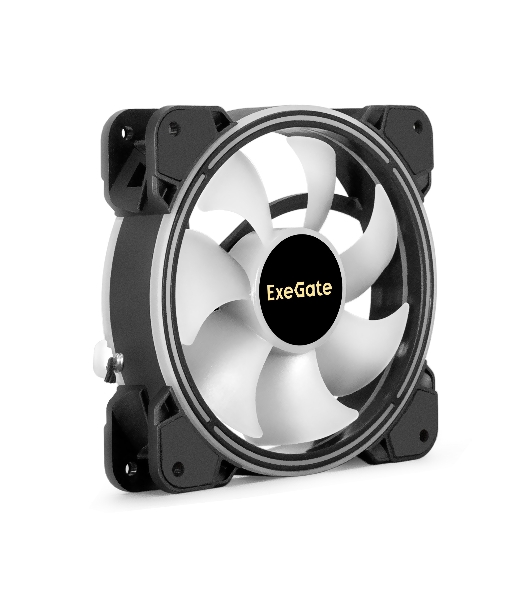 Вентилятор для корпуса ExeGate EX12025HM3PM.FRGb.7O5CSU черный, 120 мм, 1200 об/мин, 24 дБ, 3 pin