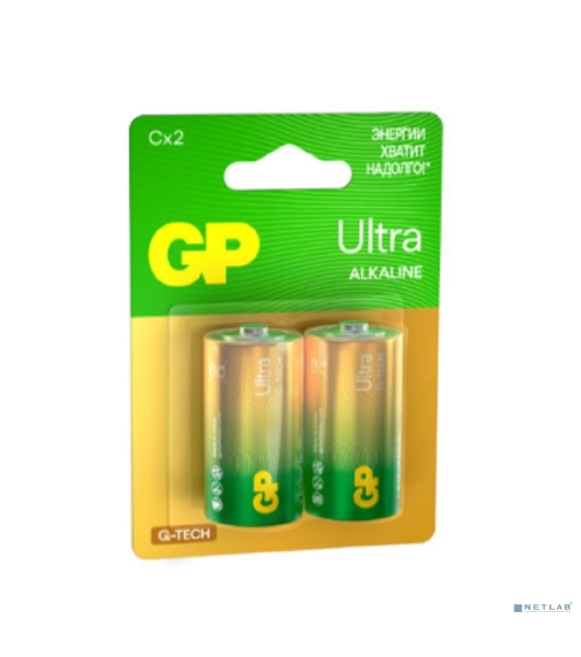 Алкалиновые батарейки GP Ultra Alkaline G-Tech 14А типоразмера C - 2 шт. на блистере