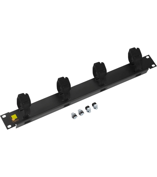 Кабельный органайзер 19', c 4 хомутами-липучкам, 1U