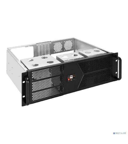 Серверный корпус ExeGate Pro 3U400-07 (RM 19', высота 3U, глубина 400, без БП, 2хUSB)