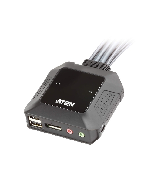 Переключатель ATEN 2 PORT USB DP KVM SWITCH.