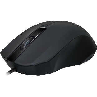 Мышь проводная Defender MM-310 черный, 1000 dpi, USB, кнопки - 3