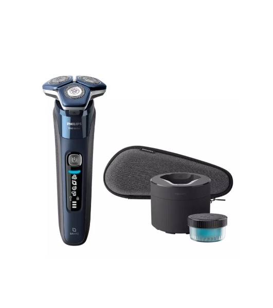 Электробритва роторная Philips S7885/50 реж.эл.:3 питан.:аккум. синий