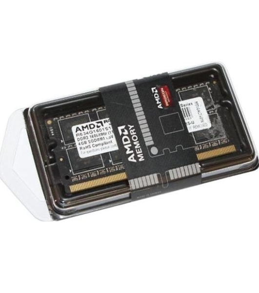 Оперативная память AMD Radeon R5, DDR3, 4Gb (1x4GB), 1600MHz, CL11, SO-DIMM