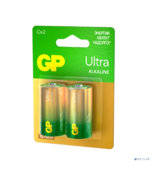 Алкалиновые батарейки GP Ultra Alkaline G-Tech 14А типоразмера C - 2 шт. на блистере