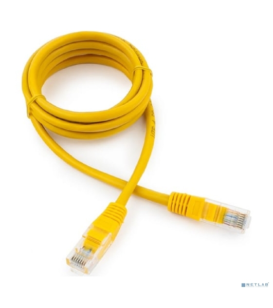 Патч-корд медный UTP Cablexpert PP10-1.5M/Y кат.5e, 1.5м, литой, многожильный, желтый