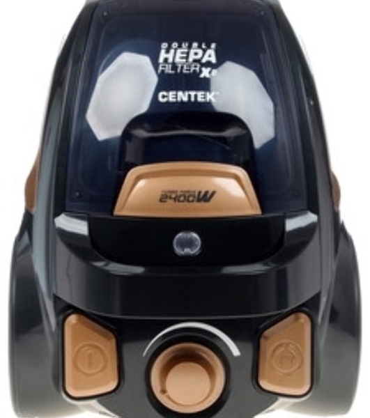 Пылесос Centek CT-2534 черный/бронзовый, 450/2400 Вт, уборка сухая, пылесборник контейнер 2 л