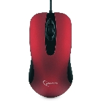 Мышь проводная Gembird MOP-400-R красный, 1000 dpi, USB, кнопки - 3, фото5