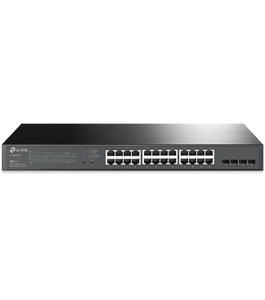 Коммутатор TP-Link TL-SG2428P JetStream гигабитный Smart коммутатор на 24 порта PoE+ и 4 SFP-слота SMB