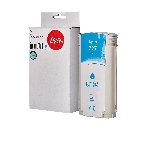 Картридж струйный Sakura B3P19A (№727 Cyan) для HP, голубой, 130 мл., фото 1