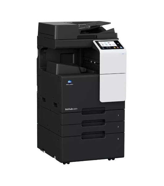 МФУ лазерное Konica Minolta Bizhub C257i (ACVD021), A3, цветной, печ. 25 стр/мин (A4) 12 стр/мин (A3), скан. до 55 стр/мин., 1800 x 600 dpi (печать) 600 x 600 dpi (скан.), USB, Ethernet, без картриджей и автопода - установка и запуск специалистом АСЦ