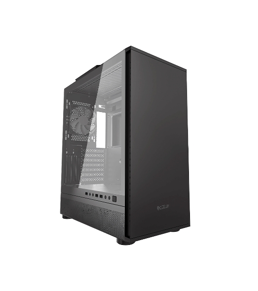 Компьютерный корпус PCCooler IE200 BK, Tempered Glass Full Tower, черный, TG, SPCC, 1x120мм ARGb E-ATX, ATX, mATX, mITX 180/380/220мм 4x2.5', 2x3.5', 7+3xPCI 1xUSB-A 3.0, 2xUSB-A 2.0 432x225x495мм